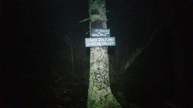 Wolf Jaws Notch/Trail Junction